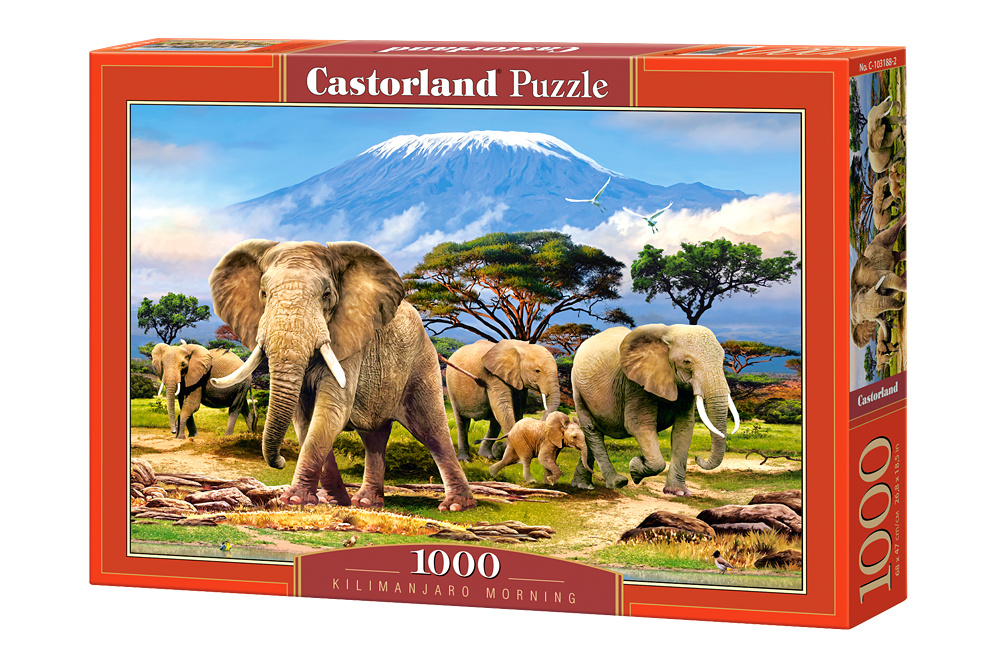 Пазл. Слоны, 1000 эл. (Castorland)