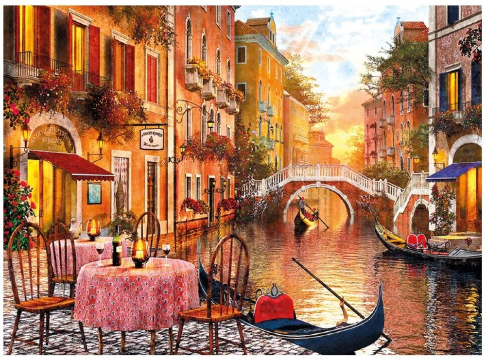 Пазл. Венецианское кафе, 1500 эл. (Clementoni) - фото2