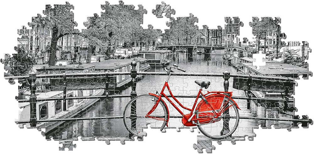 Пазл. Велосипед. Амстердам, панорама, 1000 эл. (Clementoni) - фото3
