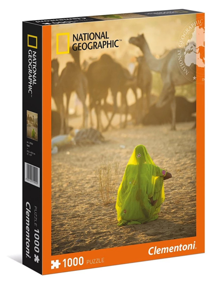 Пазл. National Geographic. Женщина в сари, 1000 эл. (Clementoni)