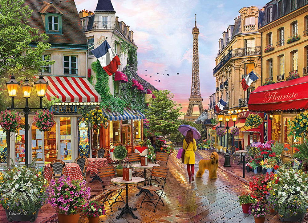 Пазл. Париж в цветах, 1000 эл. (Clementoni)
