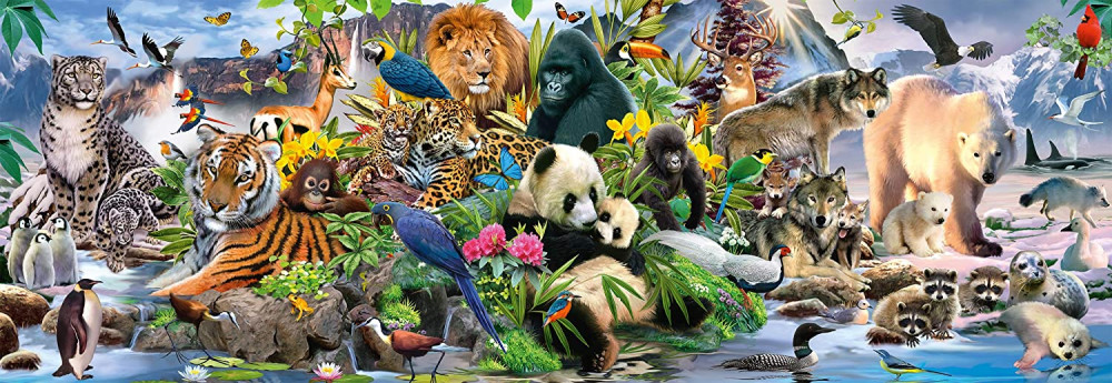 Пазл. Царство диких животных, панорама, 1000 эл. (Schmidt) - фото2