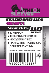 Протекторы Pantheon Sleeves Афина 56х87 (60 мкн, 110 шт.) - фото