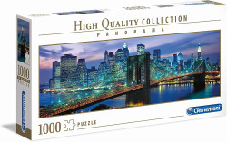 Пазл. Бруклинский мост. Нью-Йорк, панорама, 1000 эл. (Clementoni) - фото