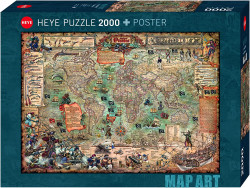 Пазл. Пиратская карта, 2000 эл. (Heye) - фото