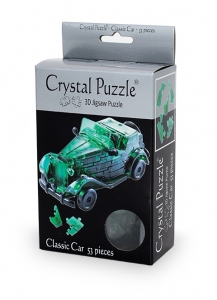 3D головоломка. Автомобиль зеленый (Crystal Puzzle) - фото