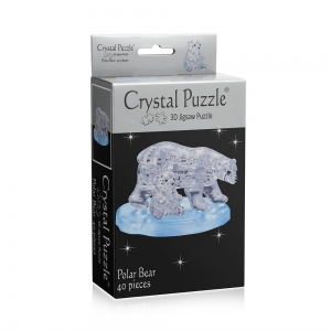 3D головоломка. Два белых медведя (Crystal Puzzle) - фото