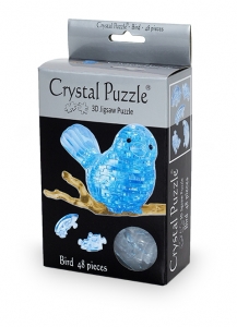 3D головоломка. Птичка голубая (Crystal Puzzle) - фото