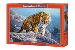 Пазл. Тигр на скалах, 500 эл. (Castorland) - фото