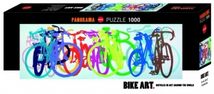 Пазл. Яркие велосипеды, панорама, 1000 эл. (Heye) - фото
