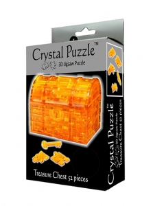 3D головоломка. Сундук желтый (Crystal Puzzle) - фото