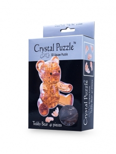 3D головоломка. Мишка янтарный (Crystal Puzzle) 3D головоломка. Мишка янтарный (Crystal Puzzle)